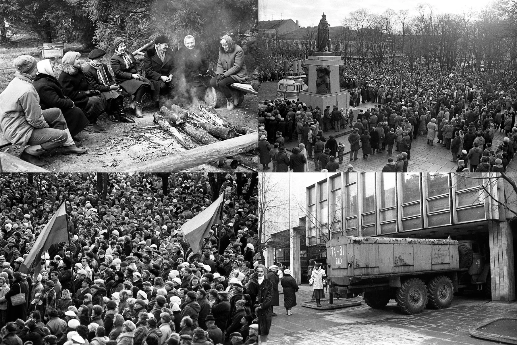 1991 metų sausio 13 diena Kaune / E. Katino nuotr.