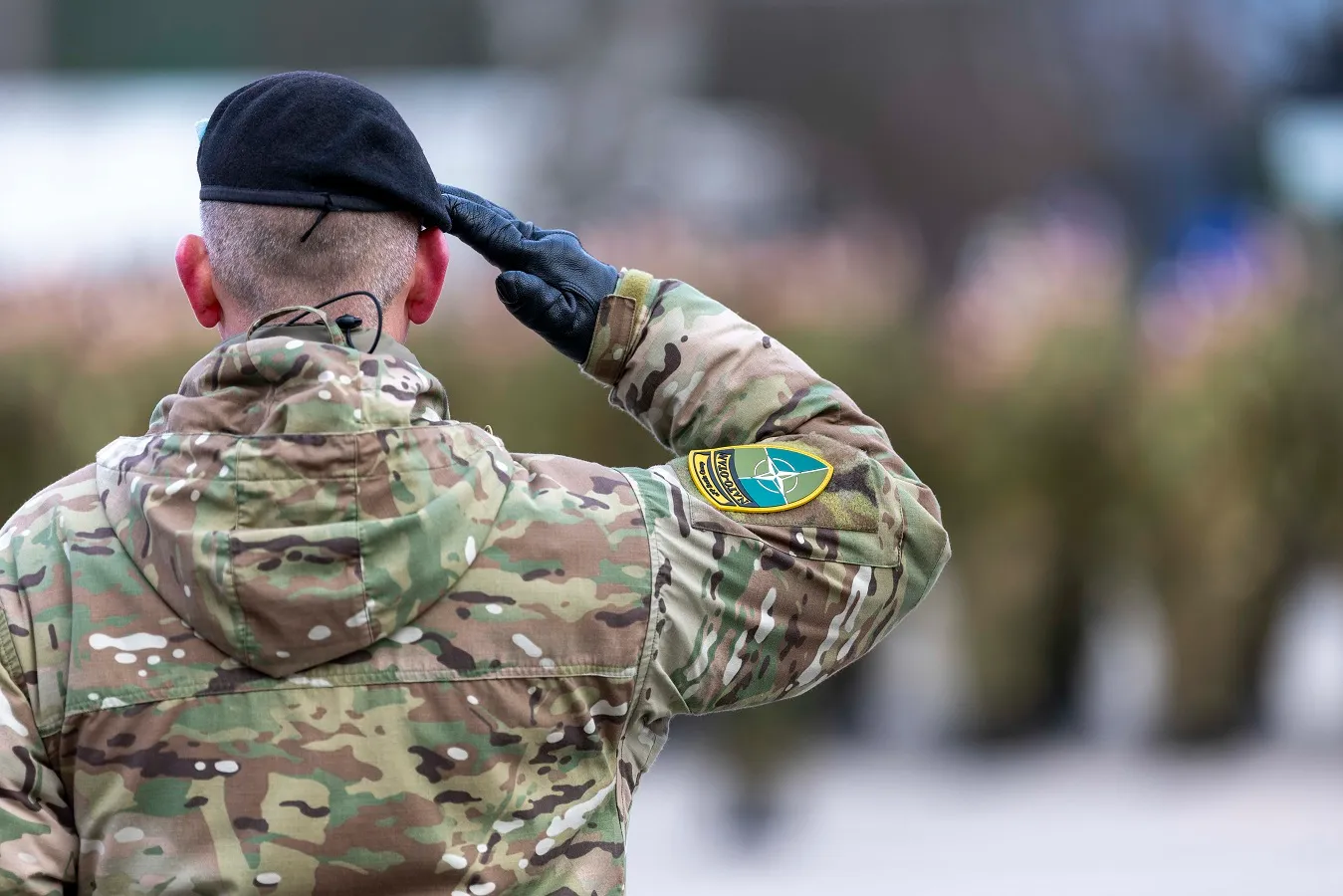 NATO pajėgų Lietuvoje rotacijos ir vadovybės pasikeitimo ceremonija