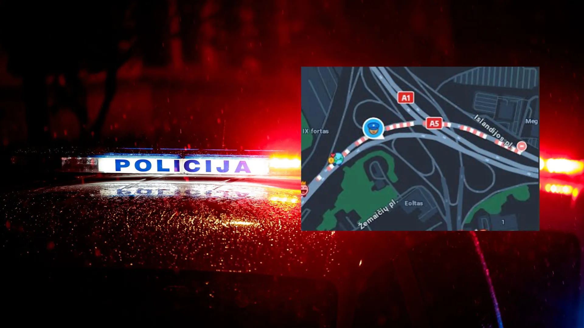 Avarija ant Sargėnų viaduko / Kas vyksta Kaune koliažas