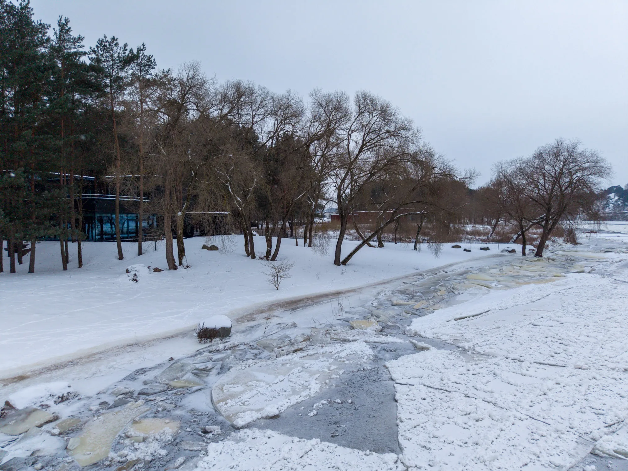 Laukiama ledonešio Neryje / Kas vyksta Kaune nuotr.