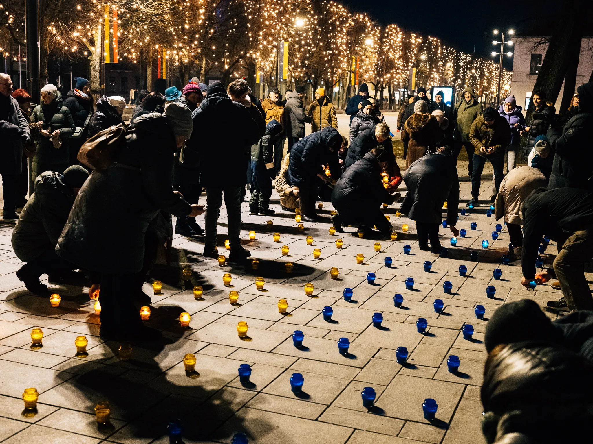 Kaune pagerbti žuvusieji Ukrainos laisvės gynėjai / M. Gineikos nuotr.