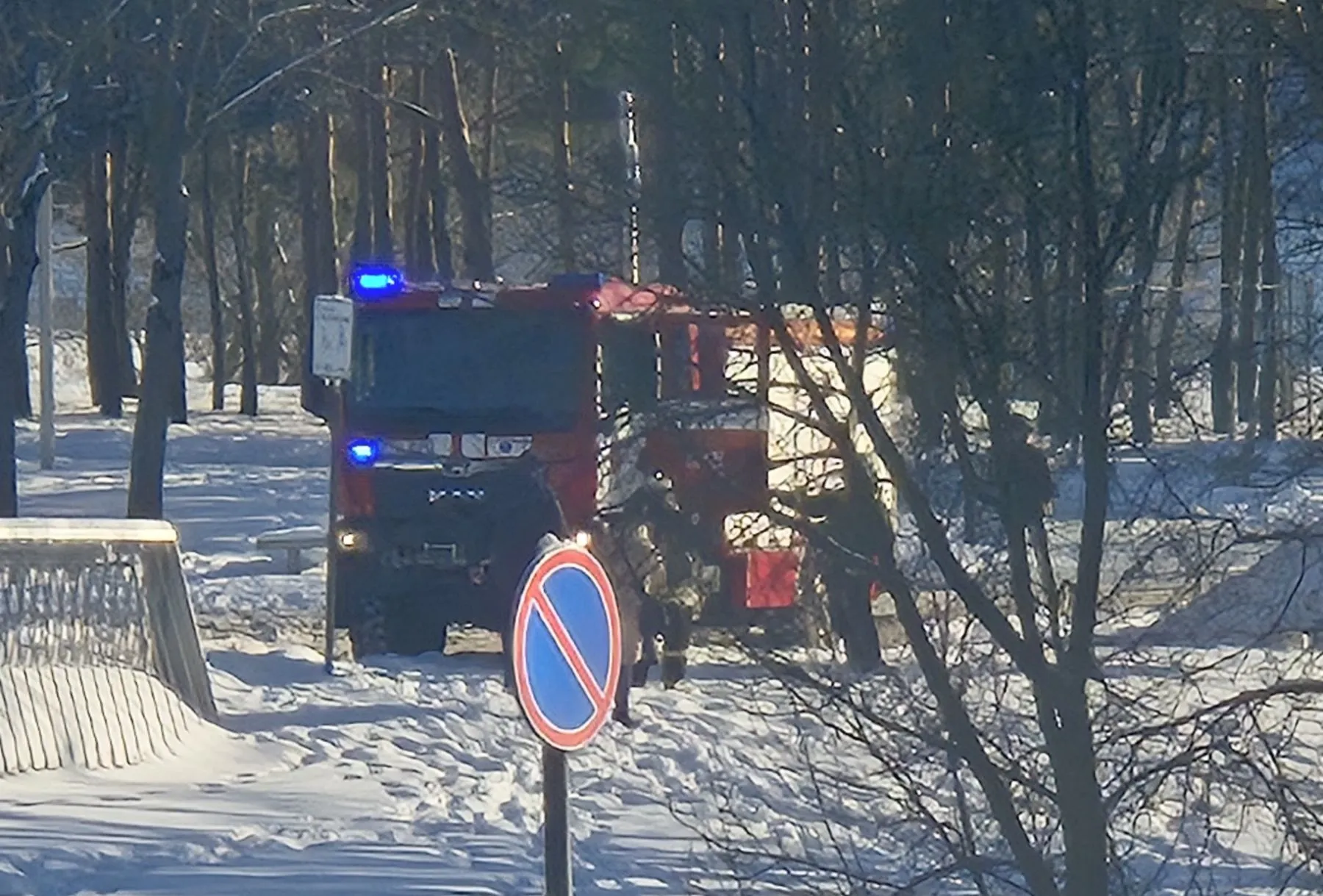 Ugniagesiai Nemuno saloje / Skaitytojo nuotr.
