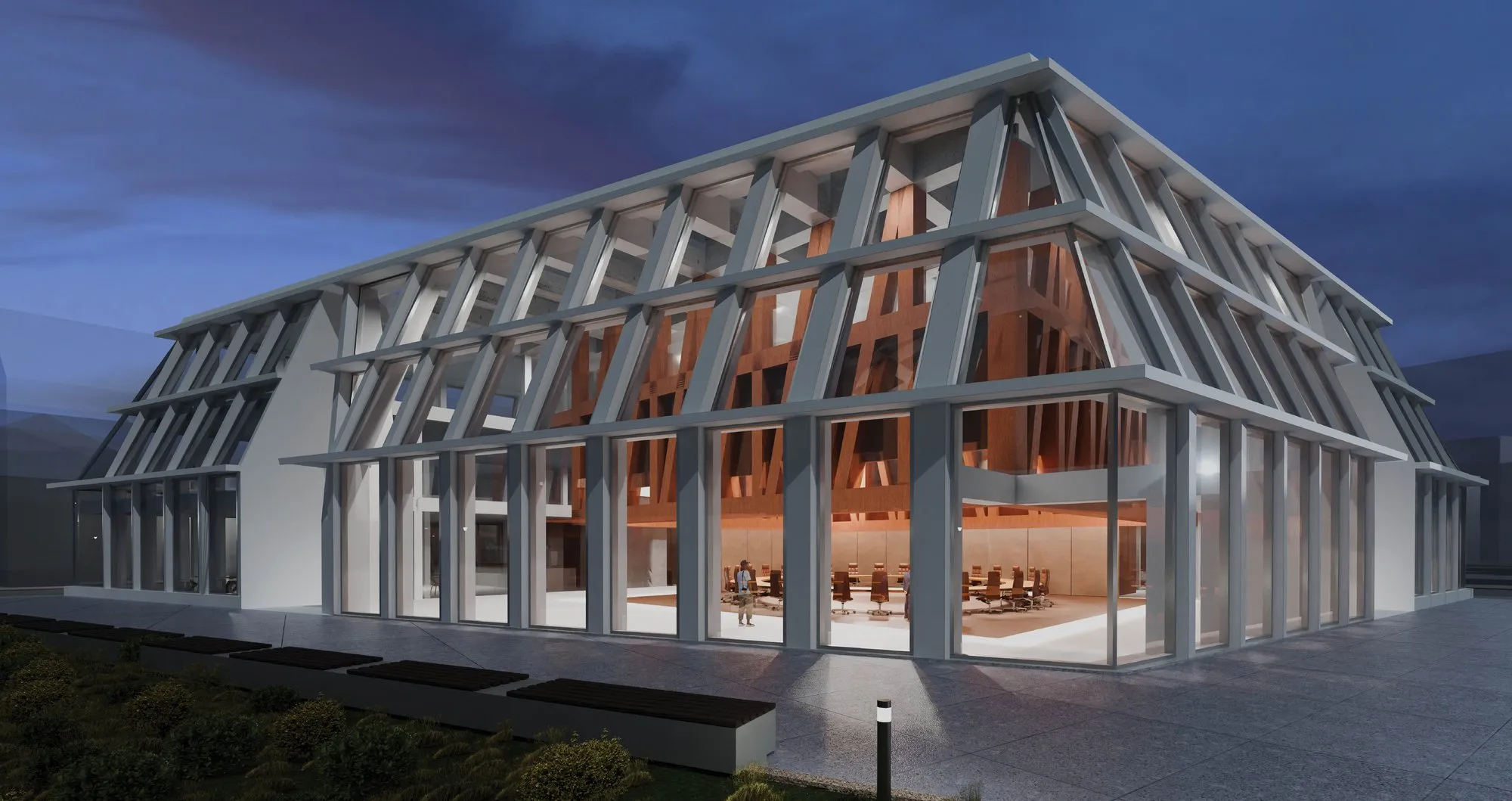 Architektūrinio konkurso laimėtojo projekto vizualizacija / Organizatorių nuotr.