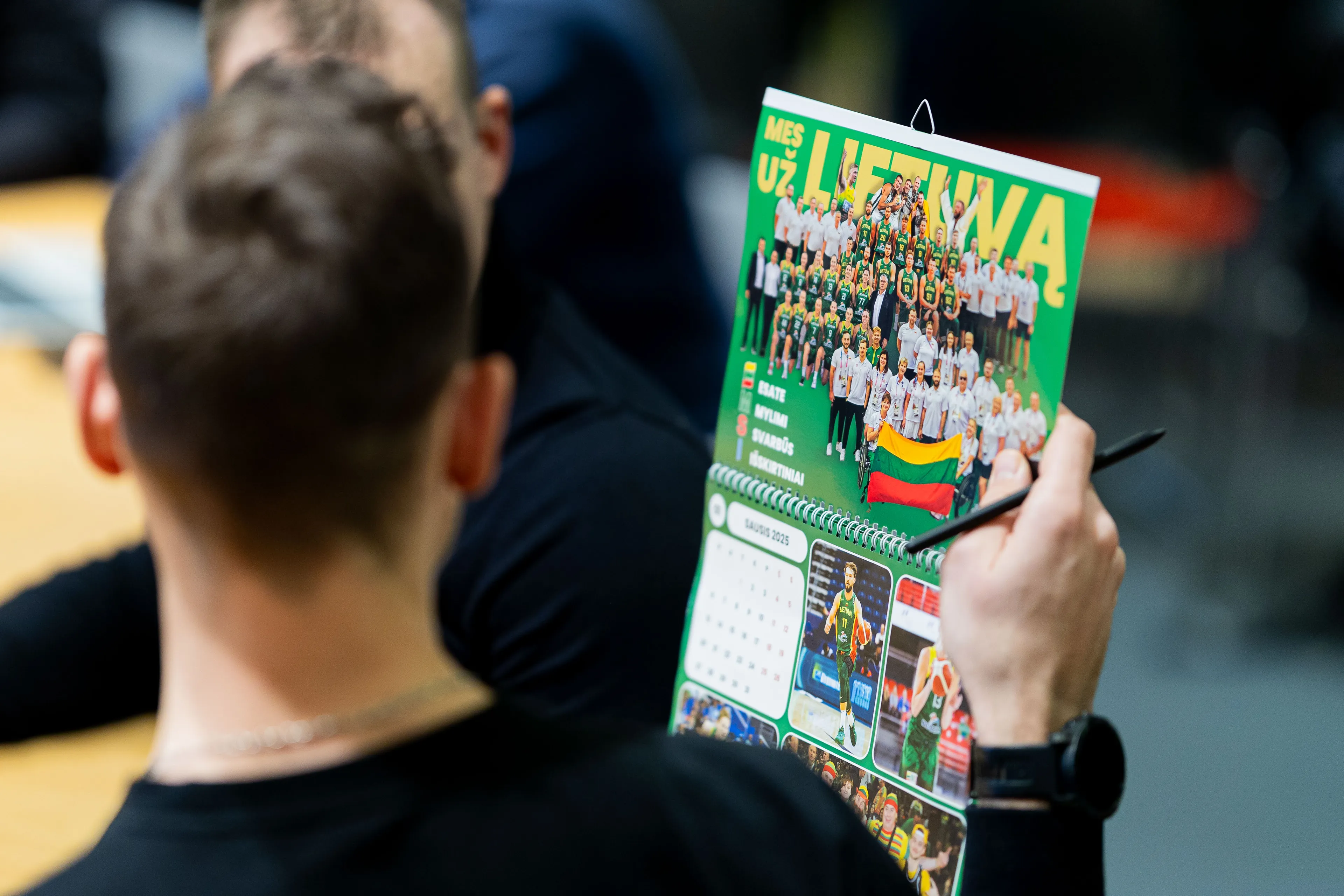 Kalendorius su olimpiečių atvaizdais / Ž. Gedvilos (ELTA) nuotr.