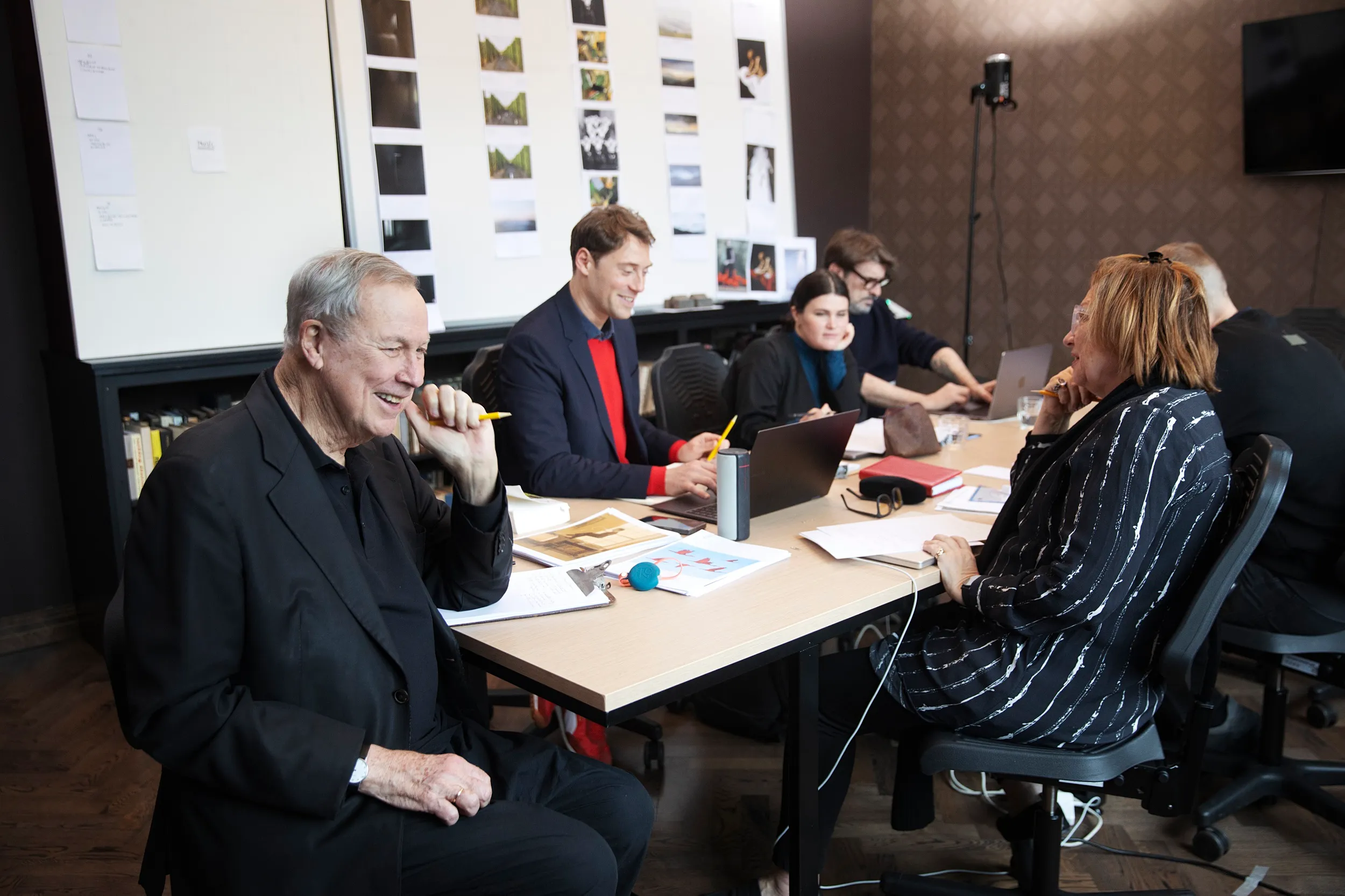 R. Wilsono kūrybinis susitikimas teatre. S. Baturos nuotr. (1)