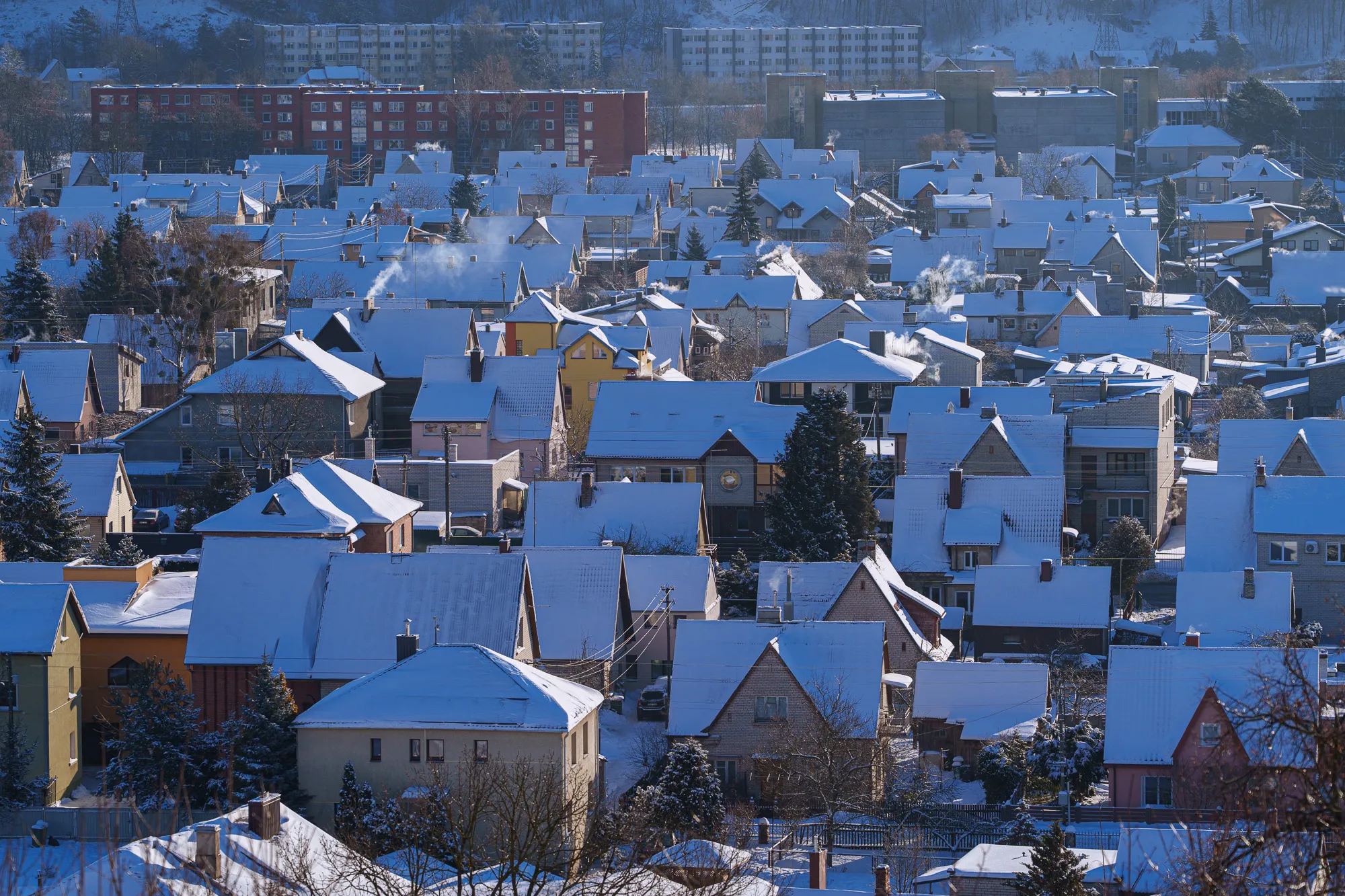 Šildymas, kaminai, šaltis, žiema / R. Tenio nuotr.