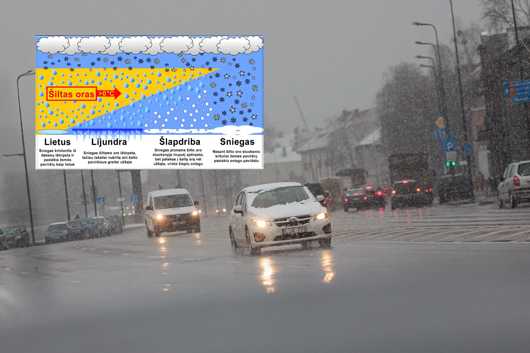 Paaiškino, kaip per minusinę temperatūrą gali lyti lietus / R. Tenio nuotr.