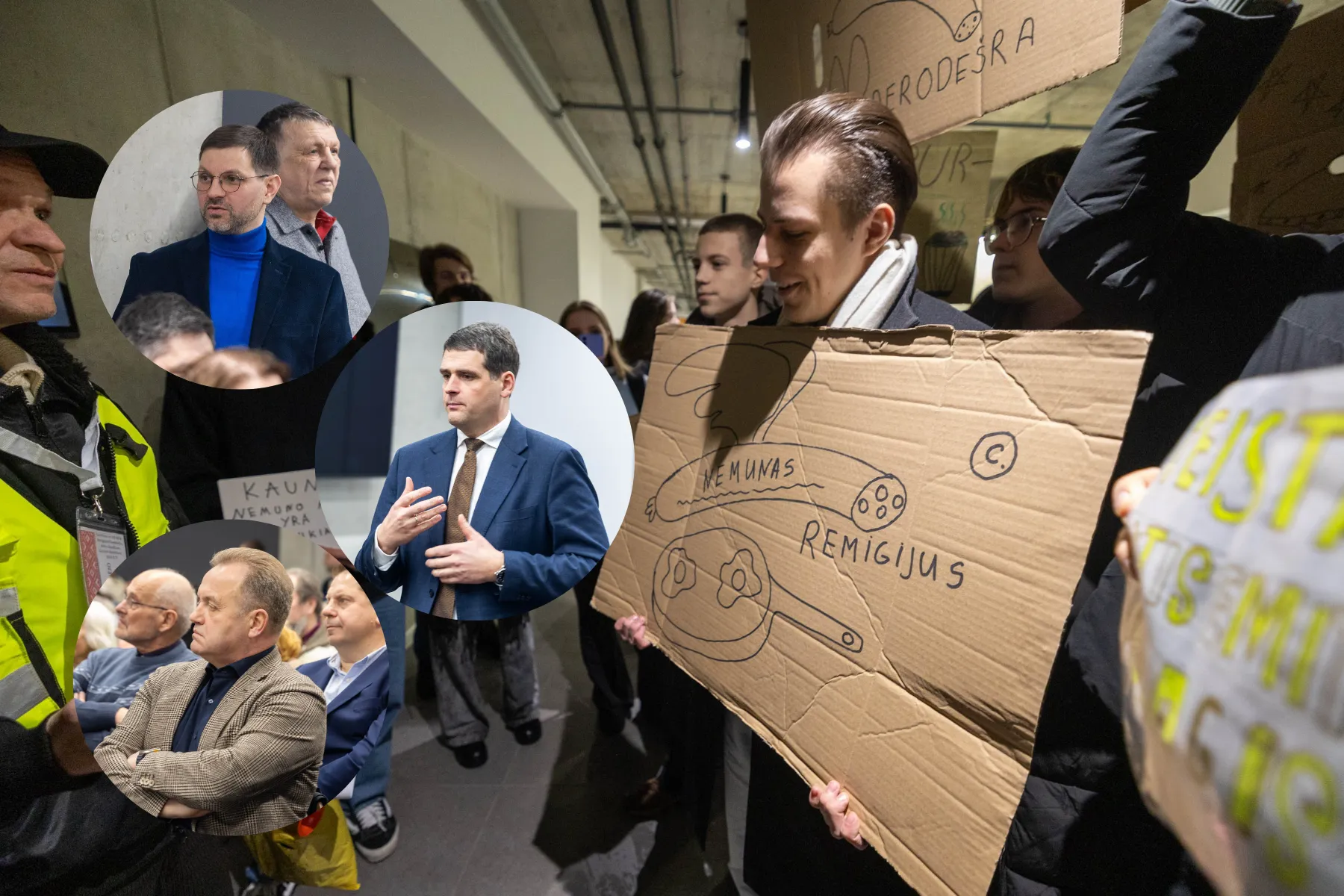 R. Žemaitaičio susitikimas Kaune / Kas vyksta Kaune koliažas