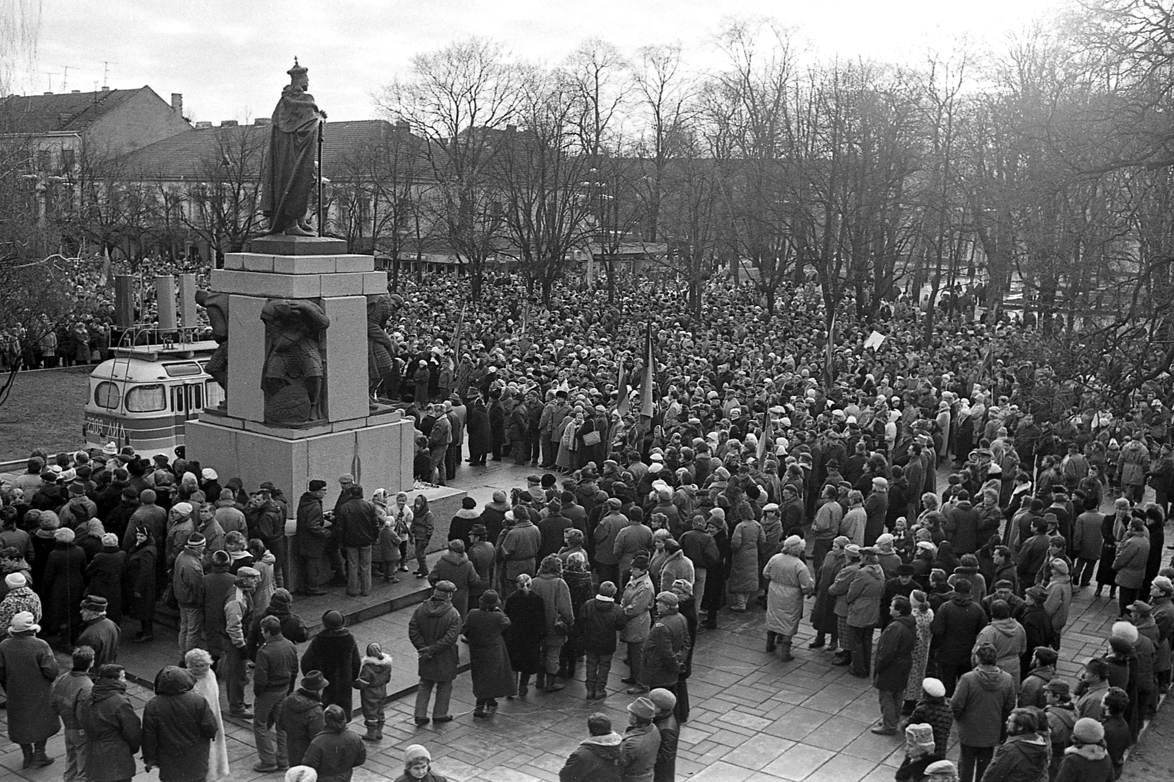 1991 metų sausio 13 diena Kaune / E. Katino nuotr.