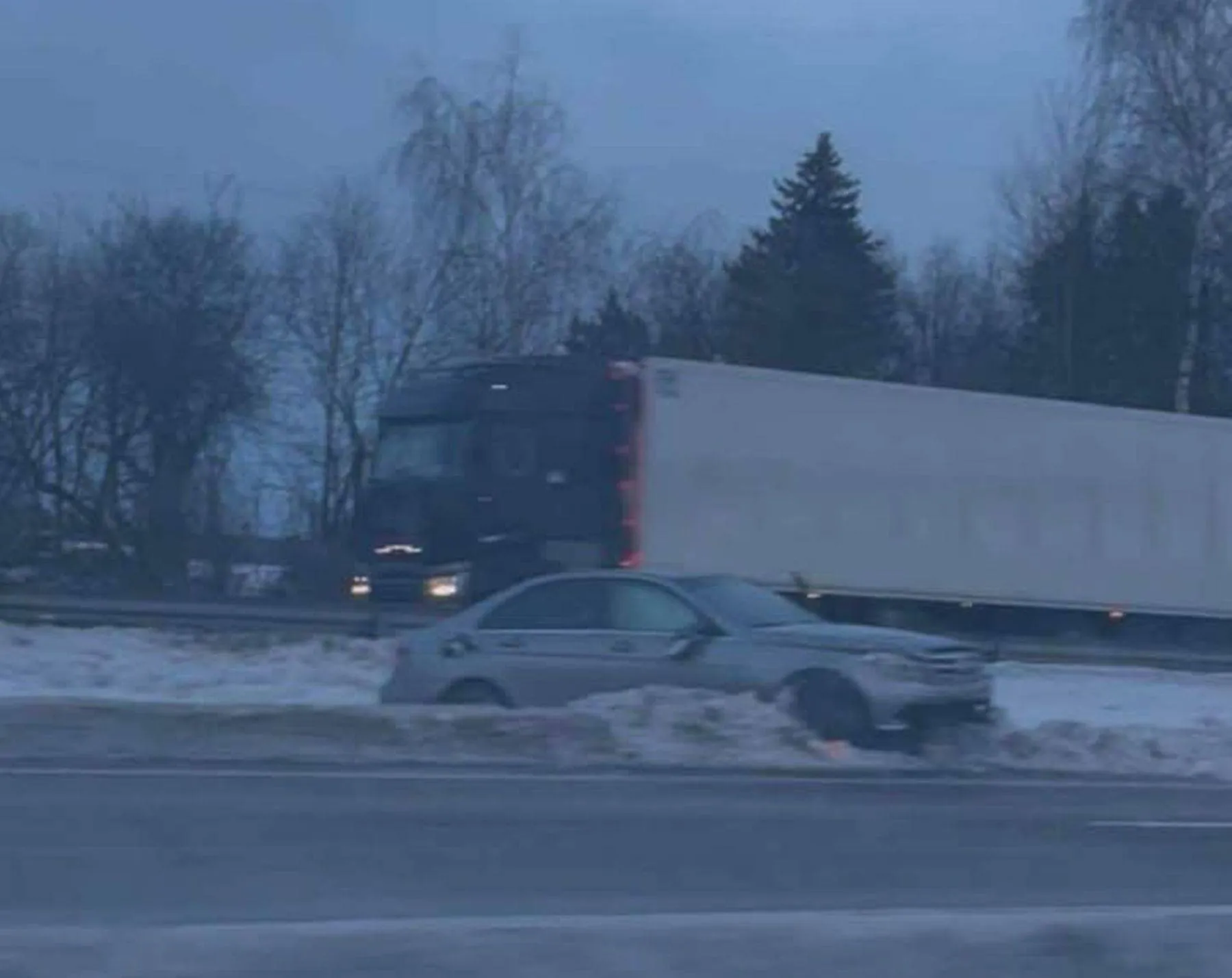 Eismo įvykis A1 kelyje / Skaitytojų nuotr.