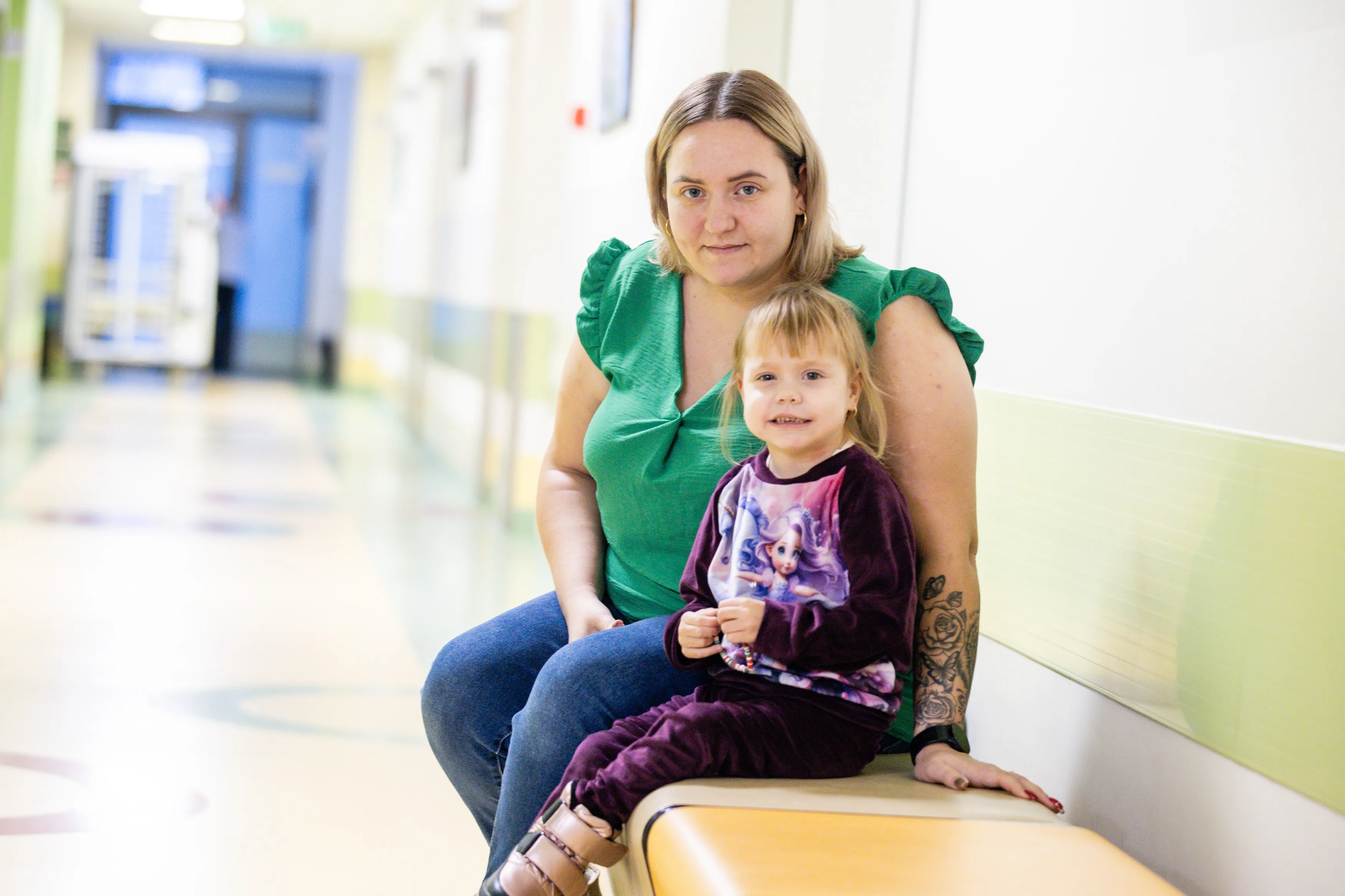 Gustė su mama Deimante