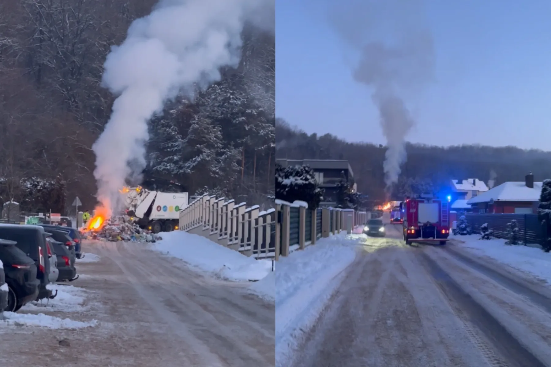 Gaisras Antagynės gatvėje / Stop kadro nuotr.