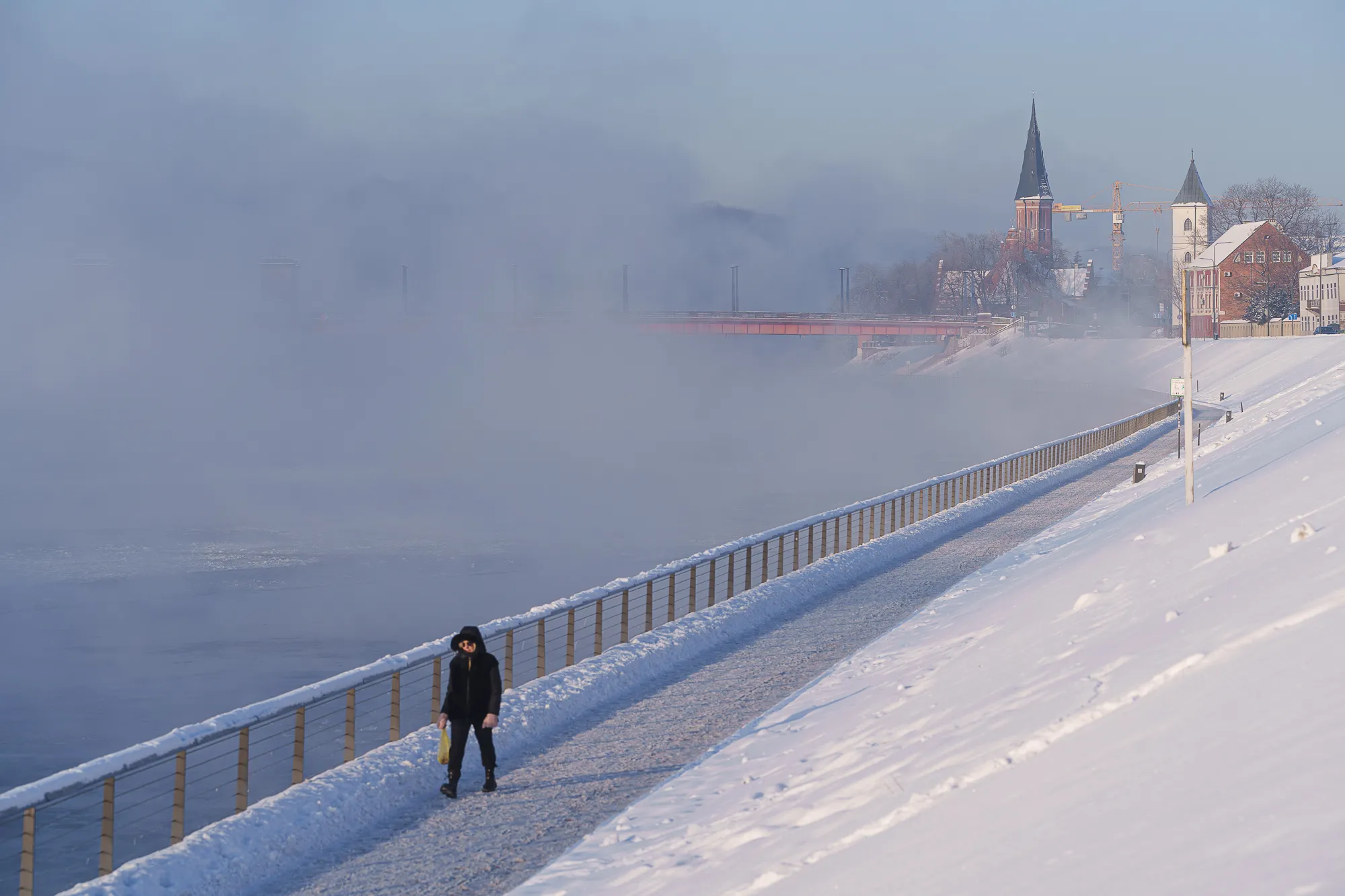 Rekordiškas šaltis Kaune / R. Tenio nuotr.