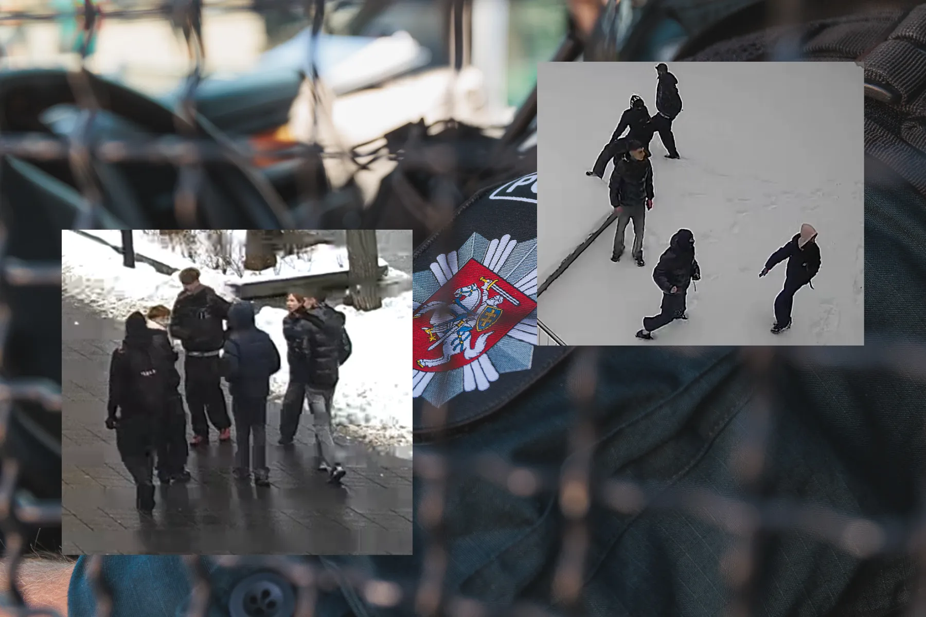 Policija aiškinasi, kas apgadino svetimą turtą / Kauno AVPK nuotr.