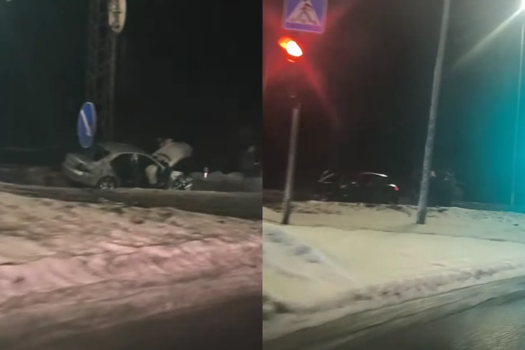 Avarija A6 kelyje / Skaitytojų stop kadras