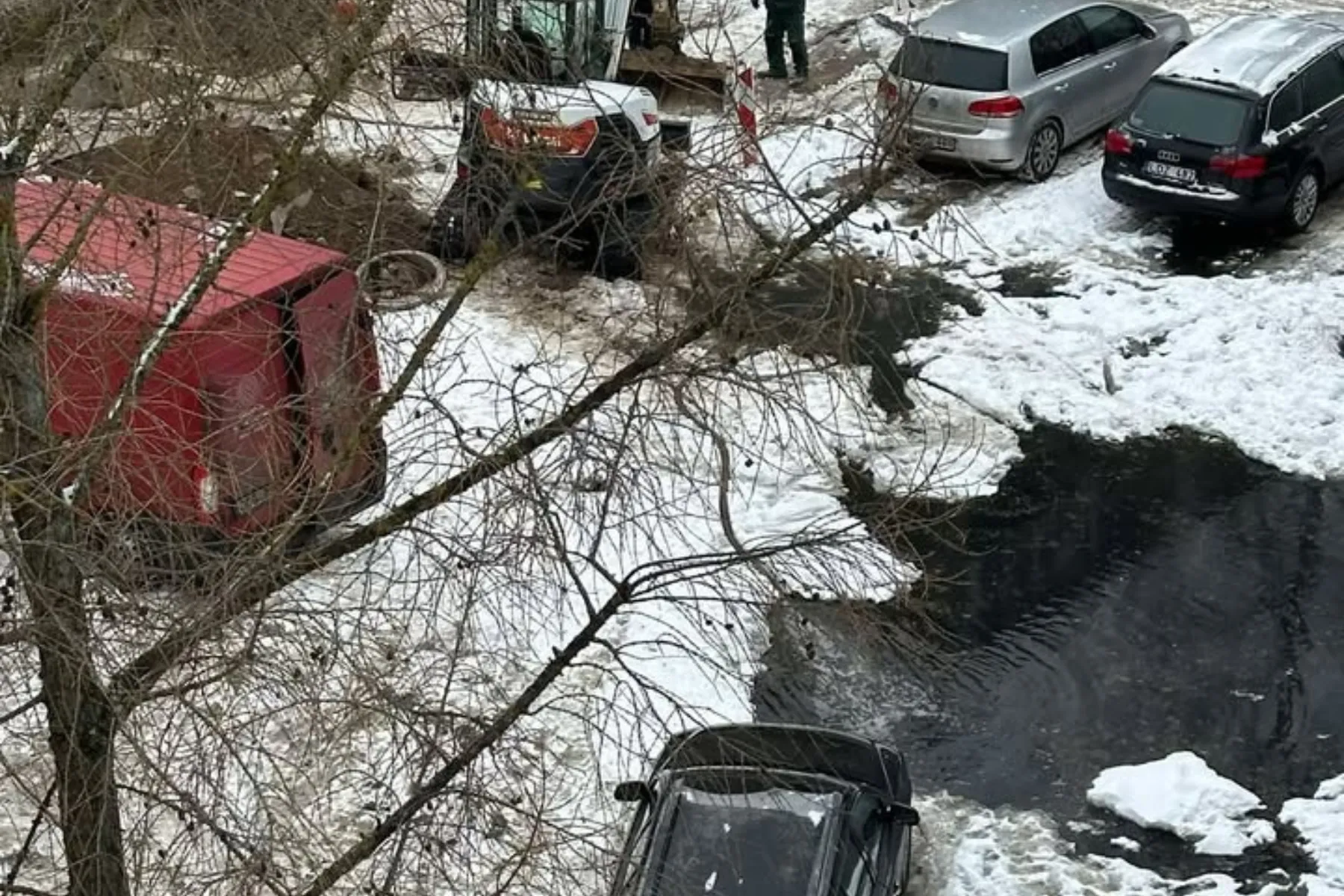 Vandentiekio avarija V. Krėvės pr.