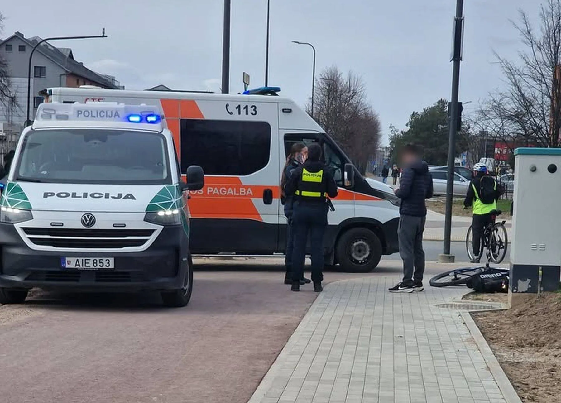 avarija dviratininkas