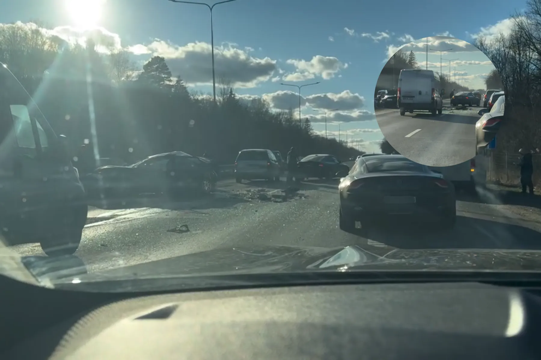 Masinė avarija A1 kelyje