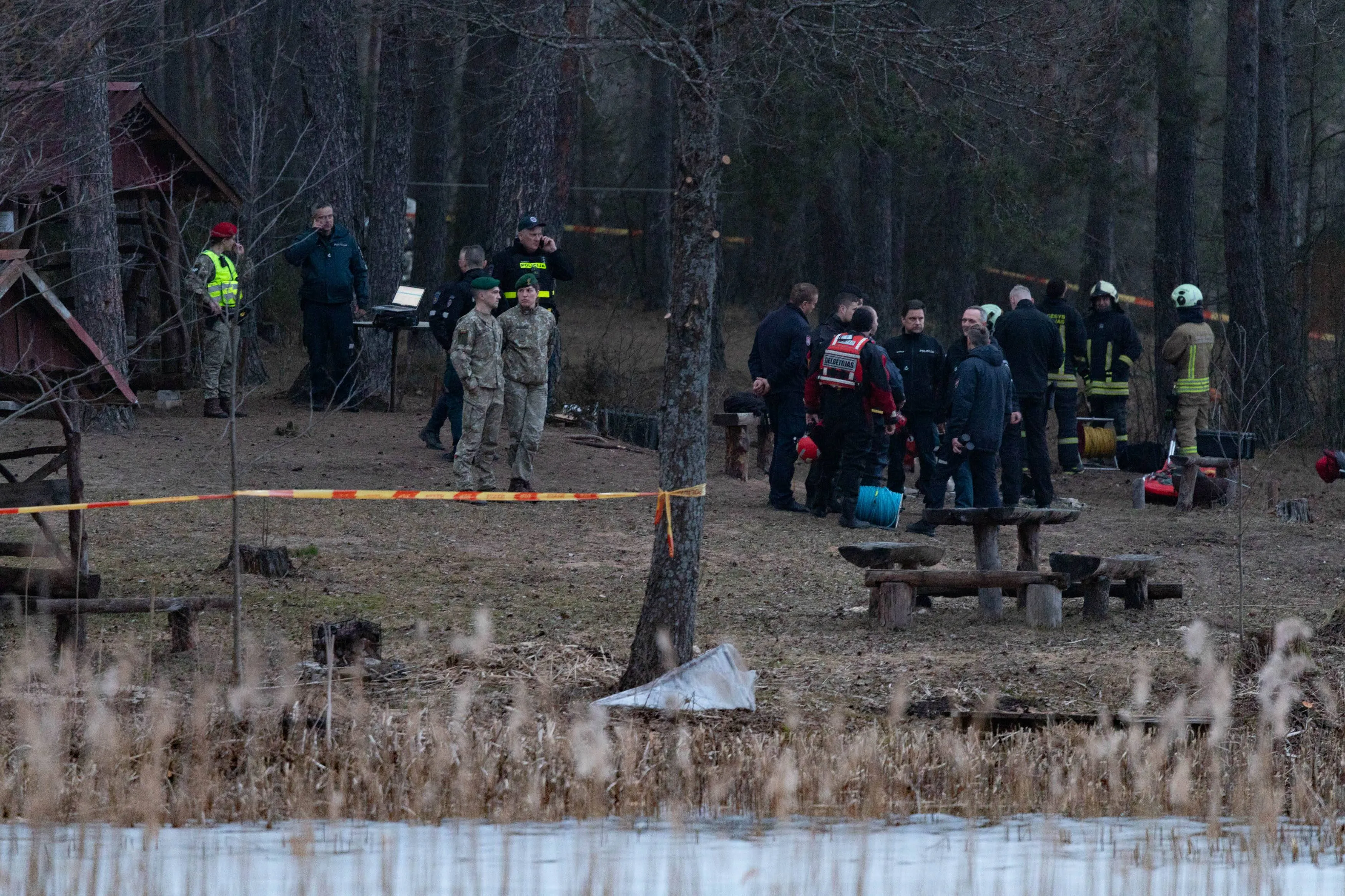 Vieta, kurioje Varėnos rajone nukrito dronas