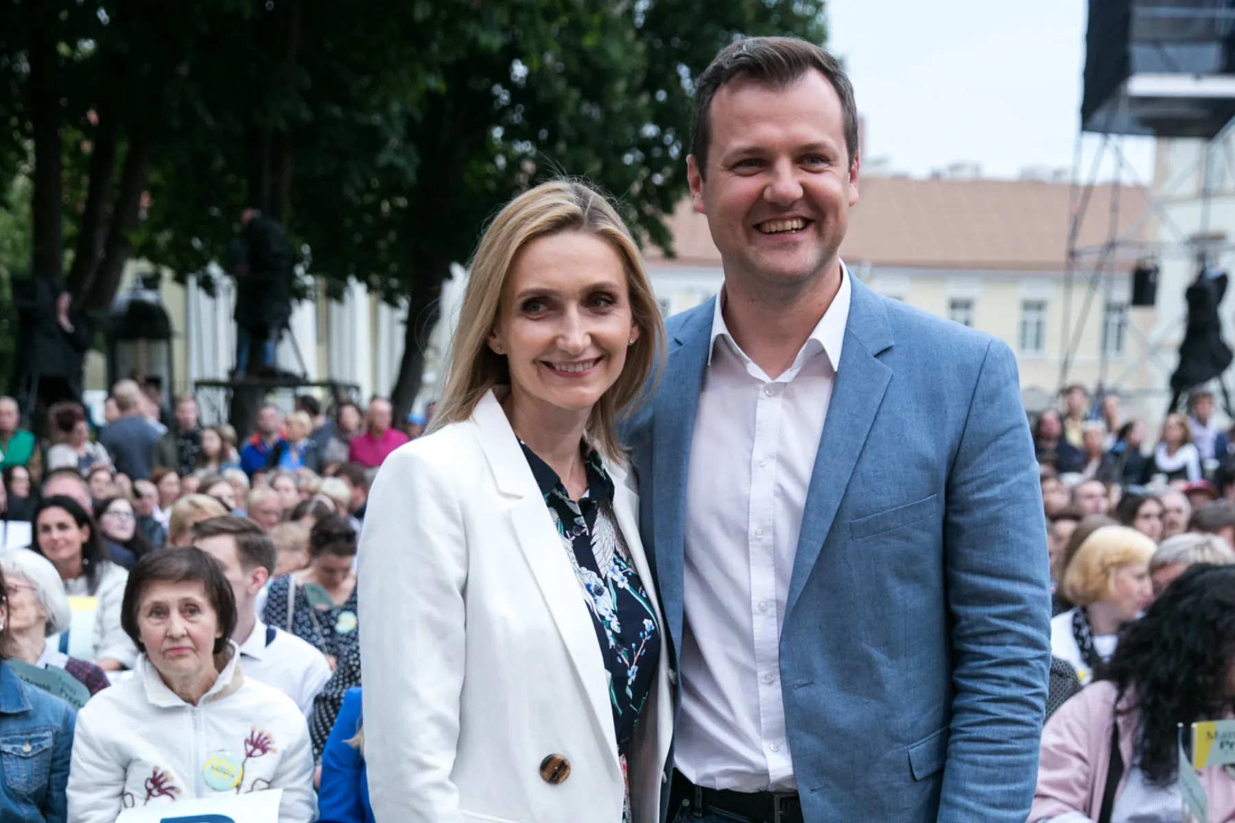 Gintautas Paluckas su žmona