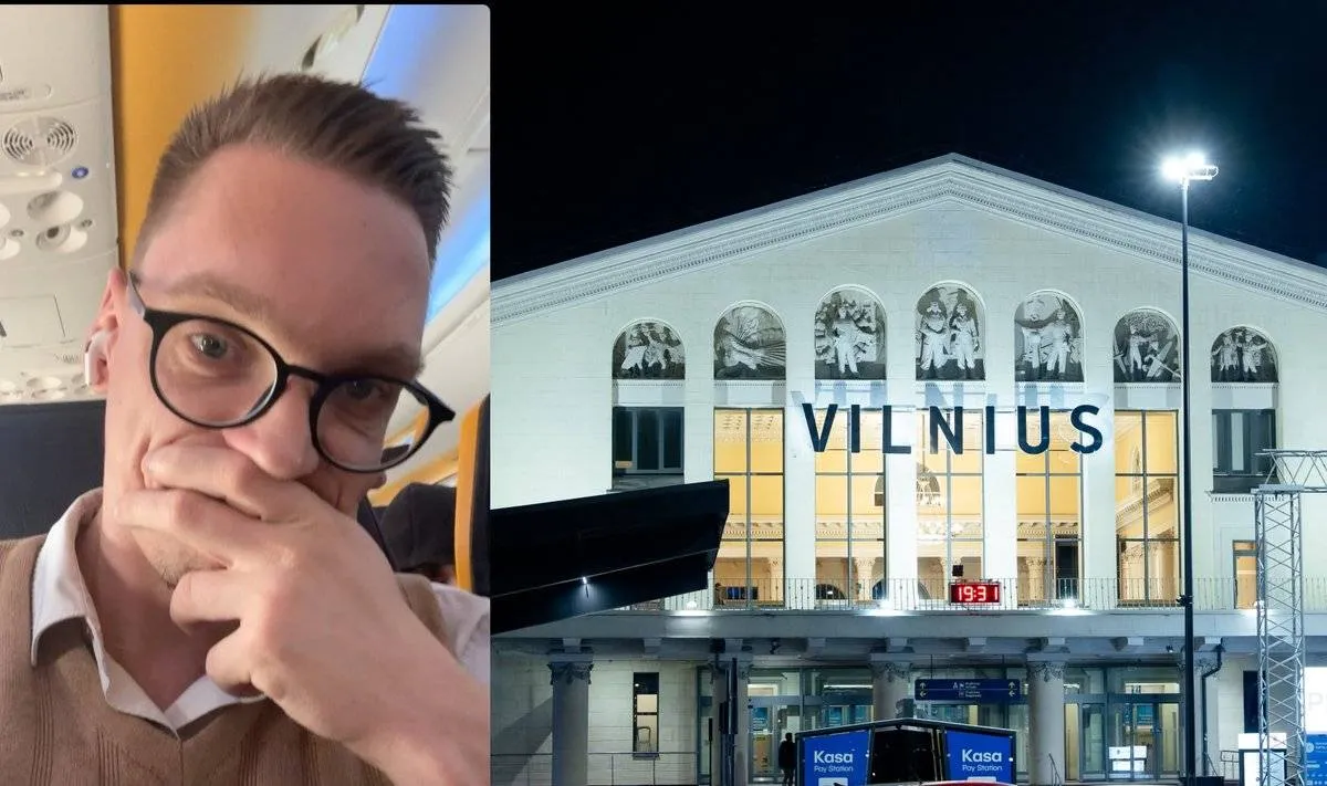 Mantas Bertulis buvo sulaikytas Vilniaus oro uoste /  Asm. albumo ir DELFI nuotr.