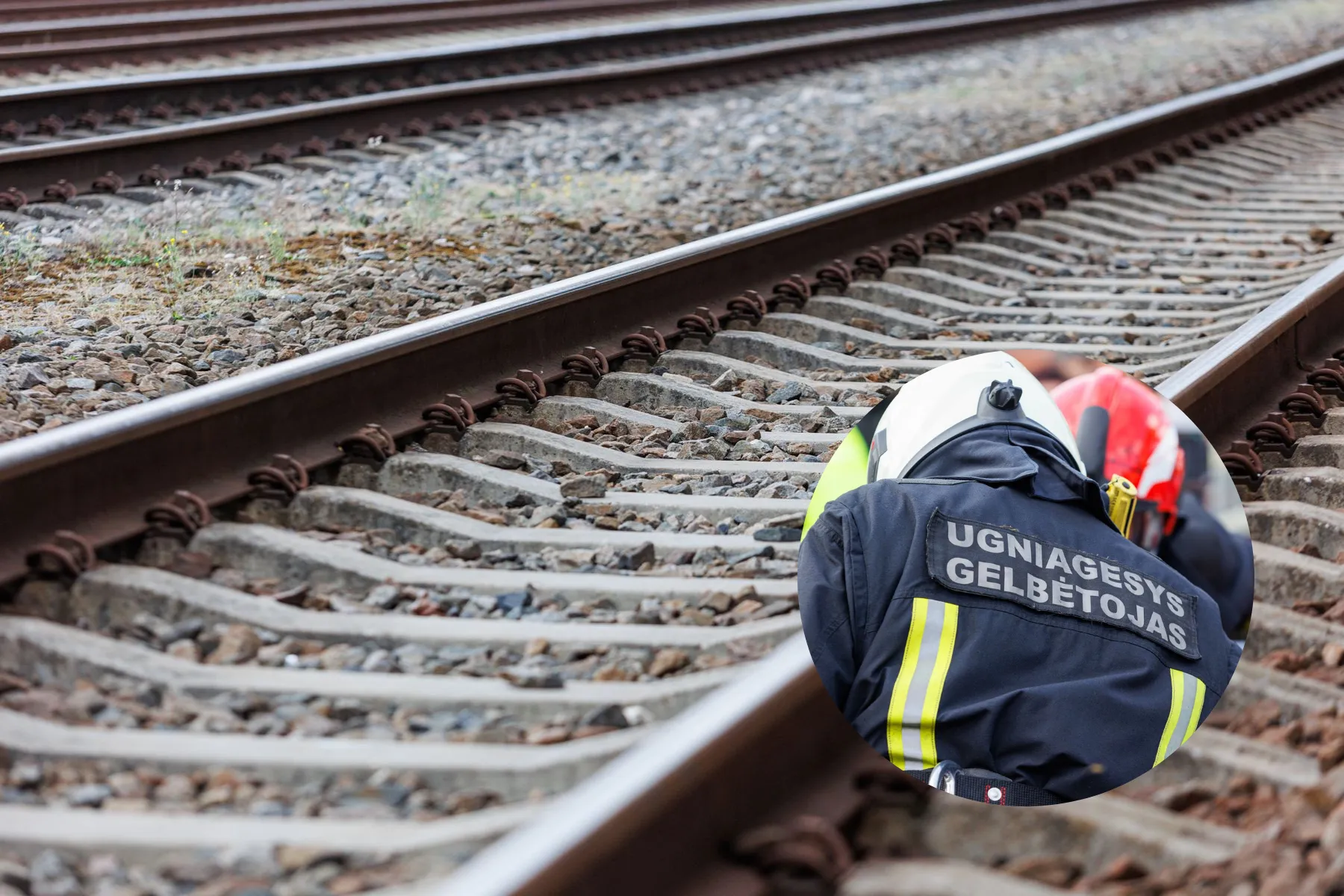 Ugniagesiai, geležinkelio bėgiai