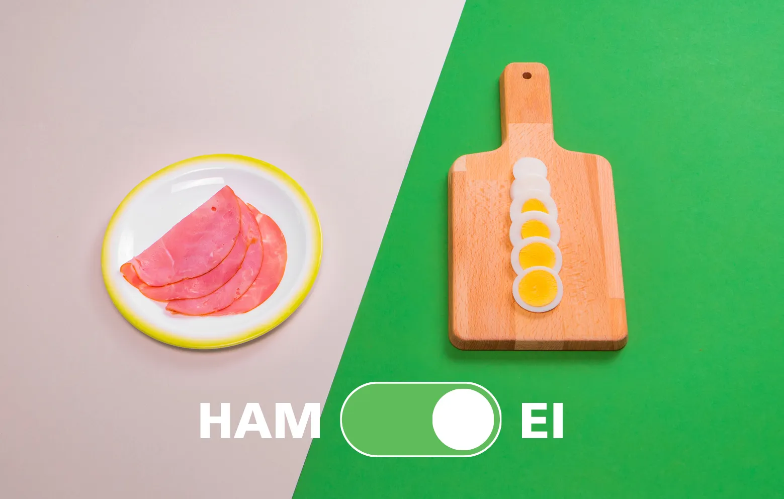 eetwissel ham ei