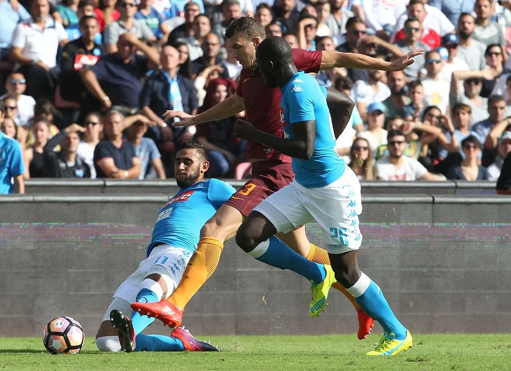 dzeko tra ghoulam koulibaly