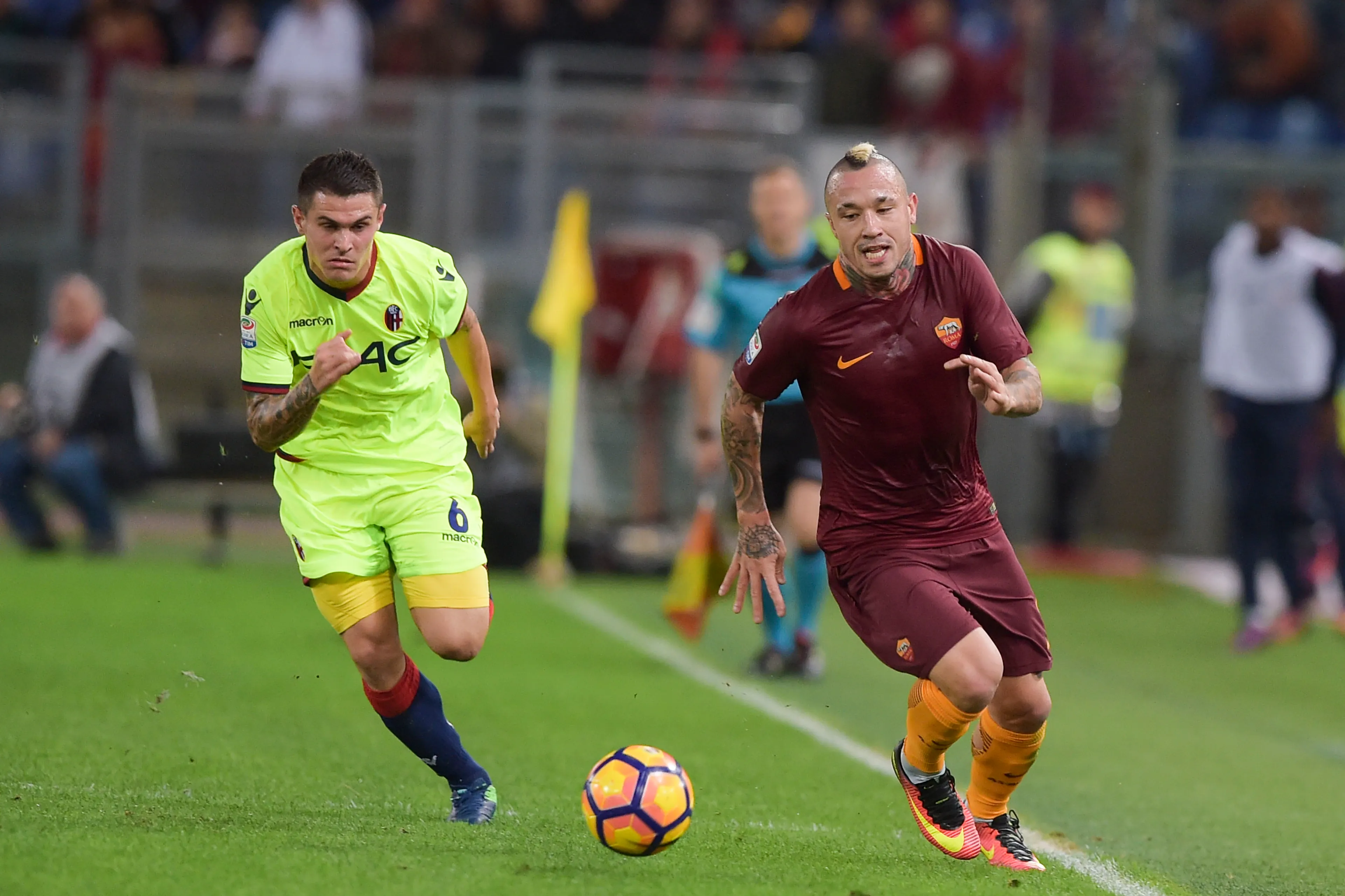 roma bologna nainggolan corsa