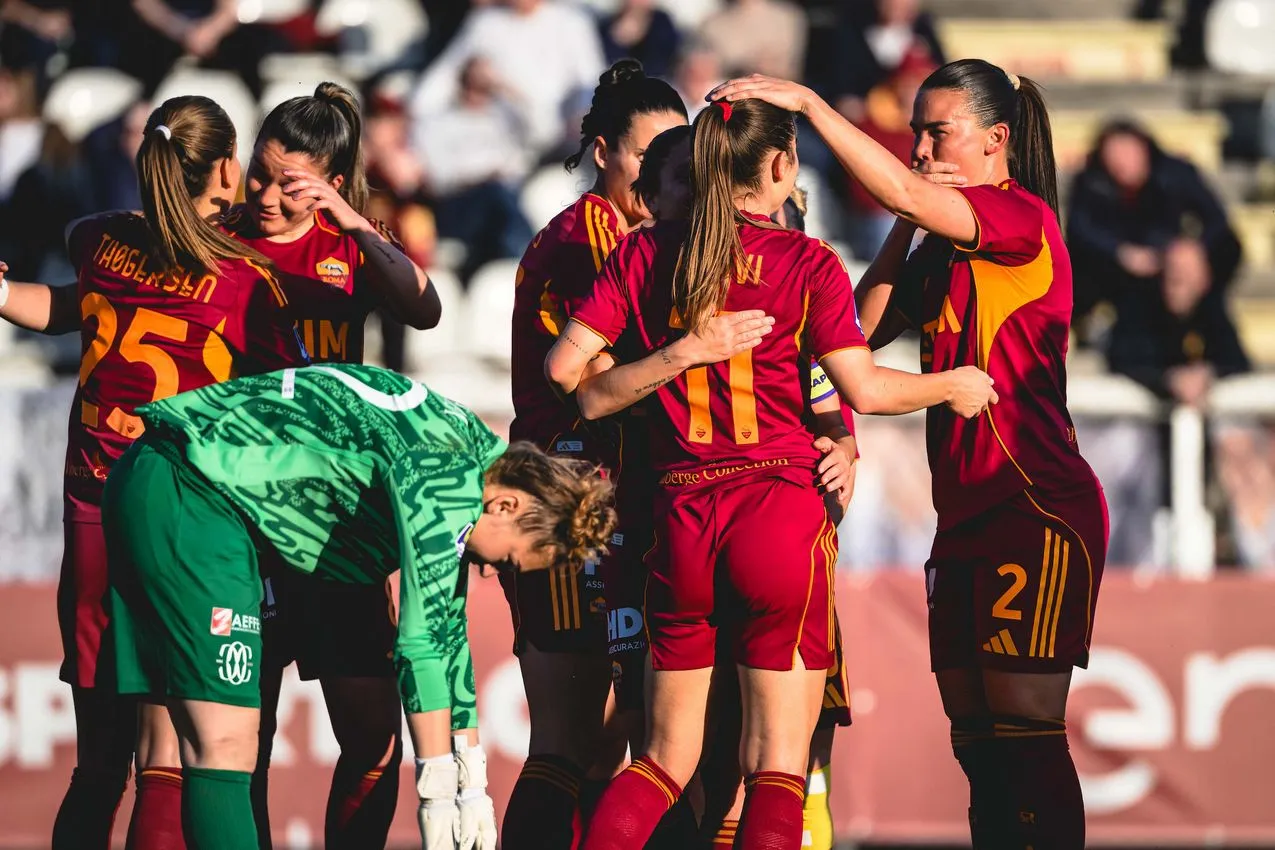 serie a femminile roma como esultanza squadra 1