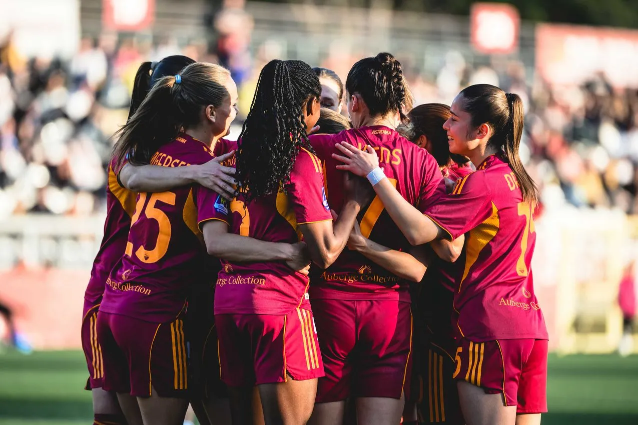 serie a femminile roma como esultanza squadra 2