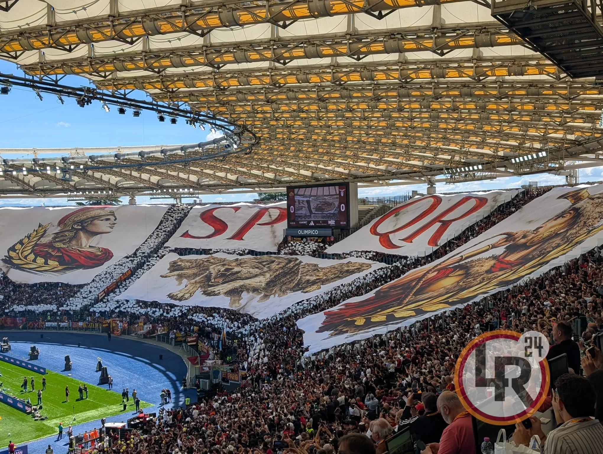 roma lazio coregrafia curva sud