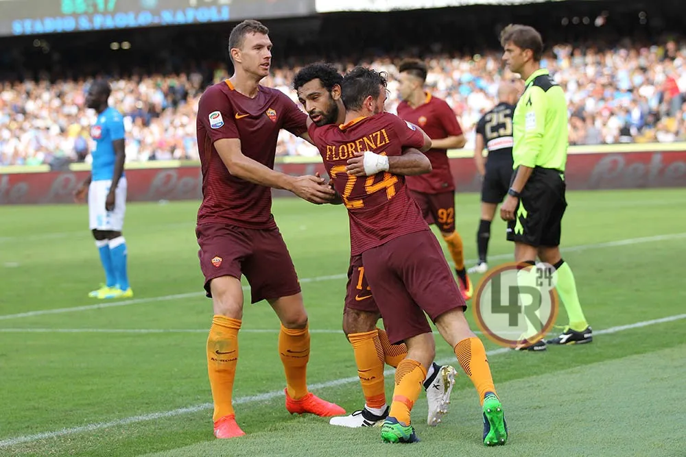 abbraccio dzeko salah florenzi lr24