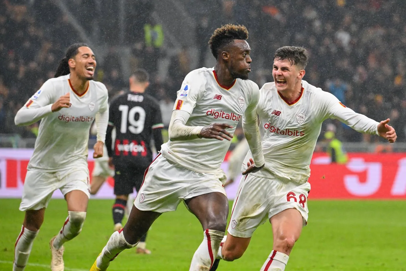 abraham e tahirovic gol milan roma