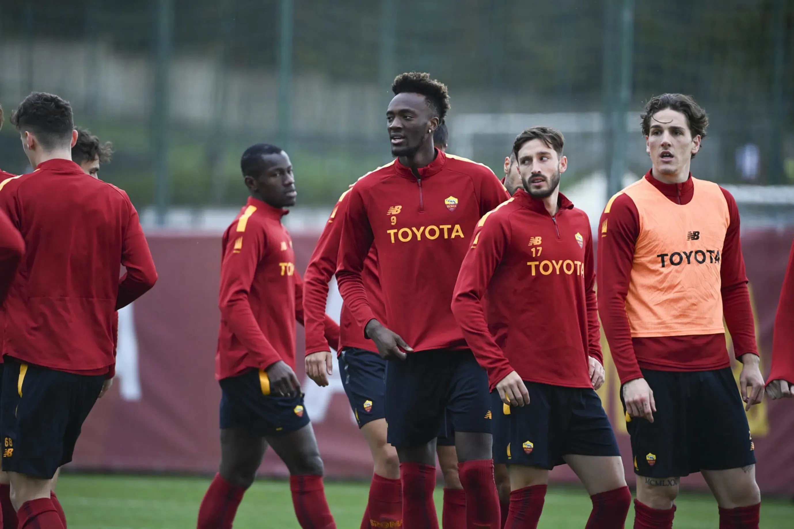 abraham e zaniolo trigoria