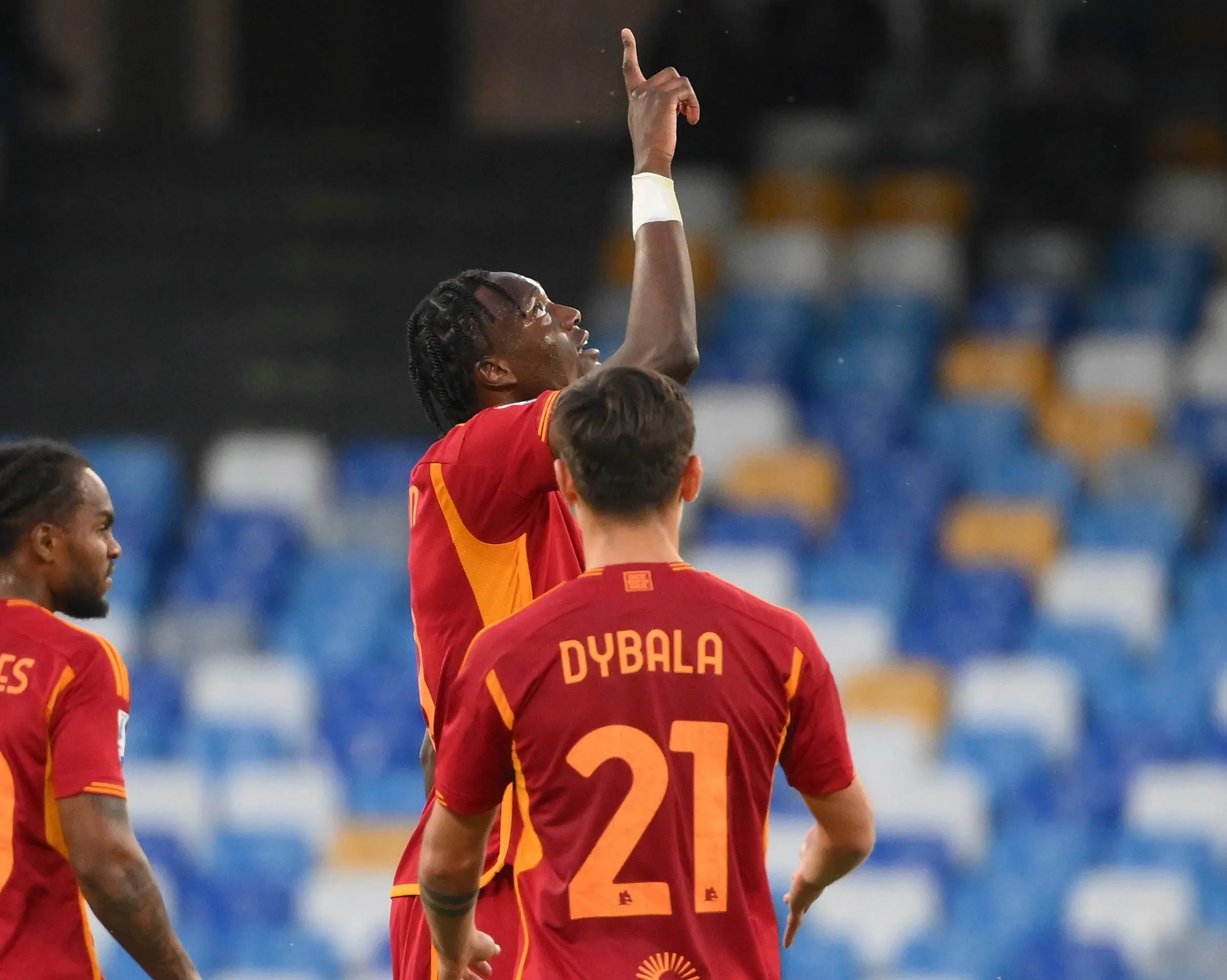 abraham esultanza napoli roma
