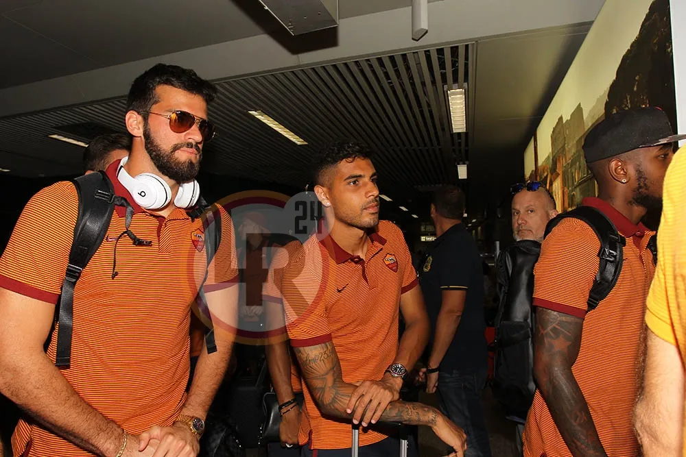 alisson emerson palmieri fiumicino roma in partenza per boston 230716