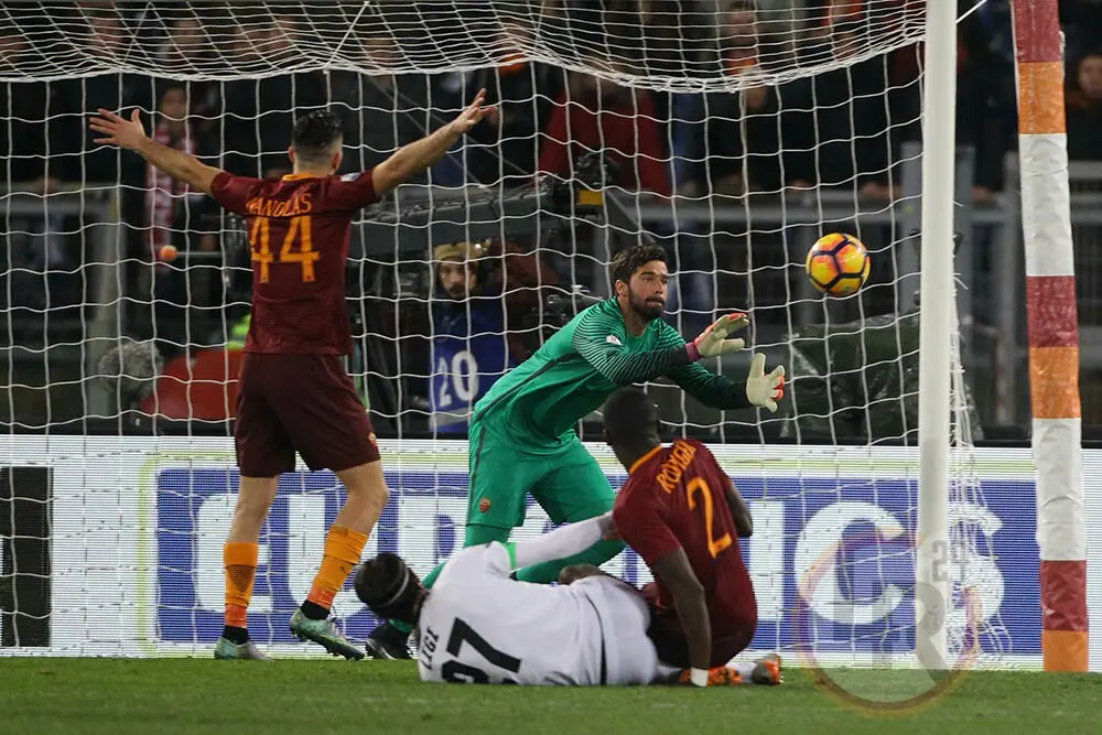 alisson manolas ruediger roma cesena