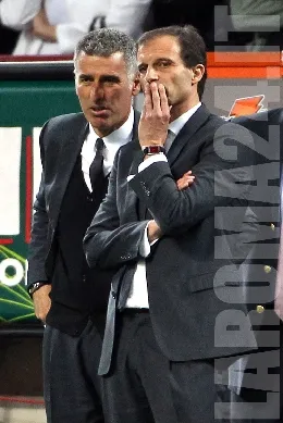 allegri tassotti mezza figura milan roma 130513 mancini