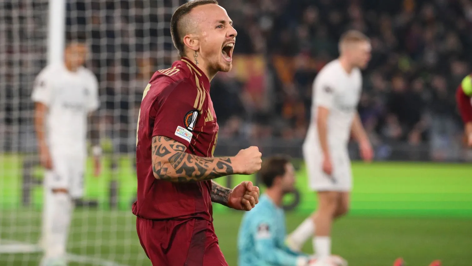 angelino esultanza roma eintracht