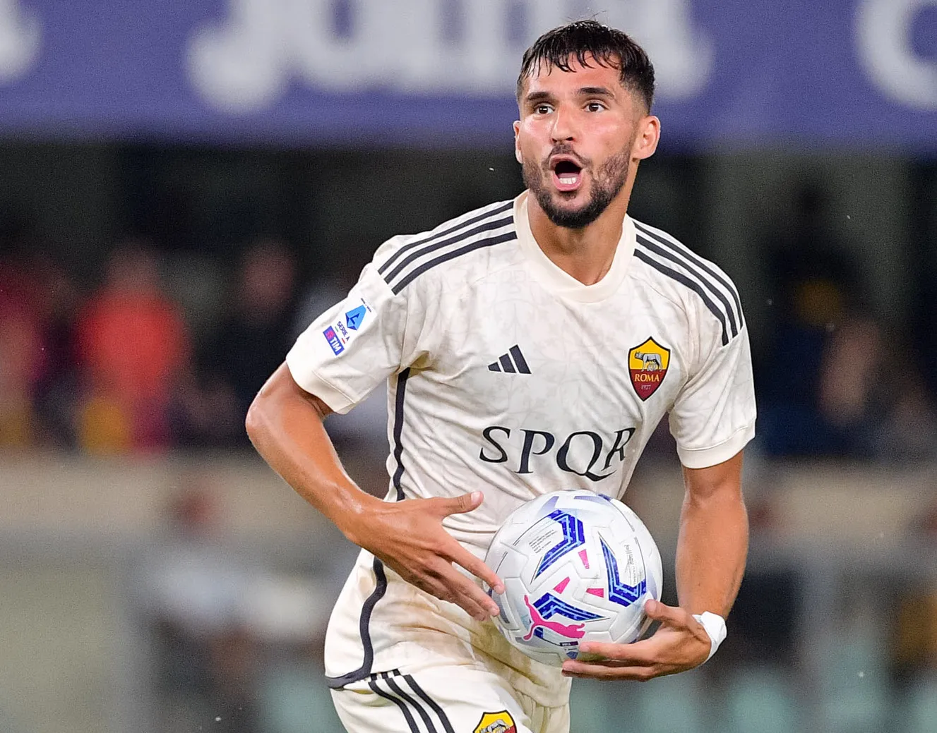 aouar verona roma gol