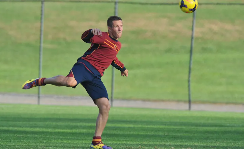as roma taddei in campo contro udinese totti florenzi panchina destro romagnoli
