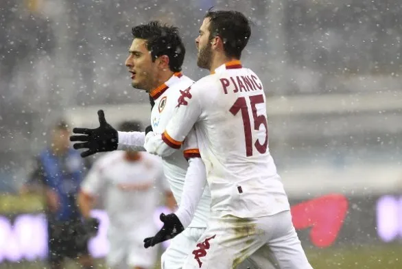 atalanta roma 2 3 marquinho pjanic