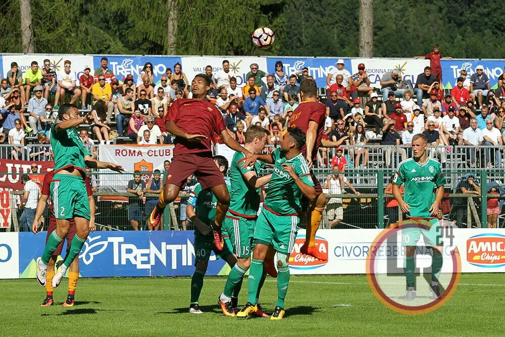 azione dzeko testa roma terek grozny ritiro pinzolo 170716
