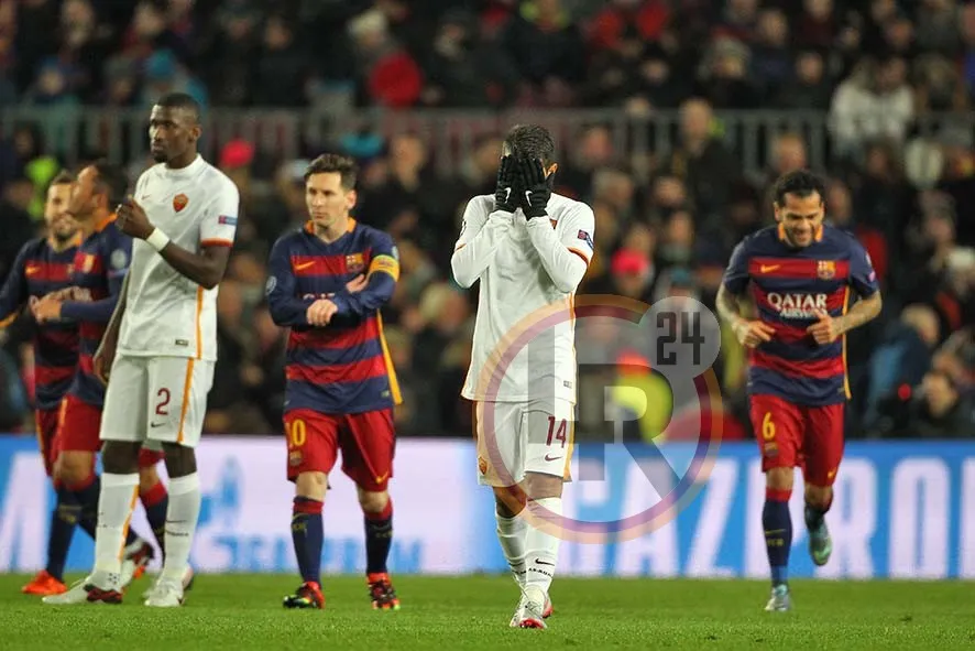 barcellona roma delusione