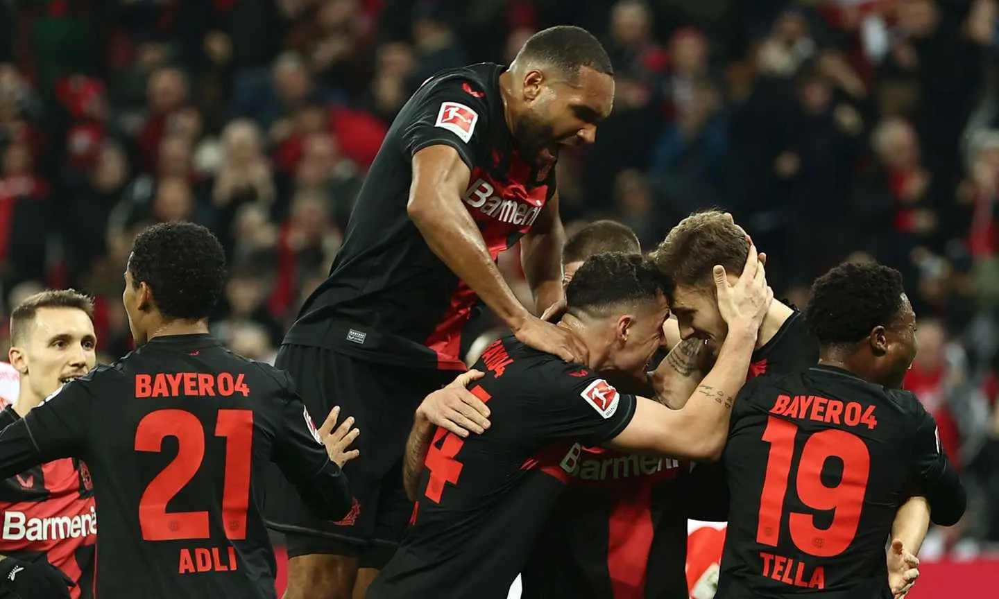 bayer leverkusen esultanza