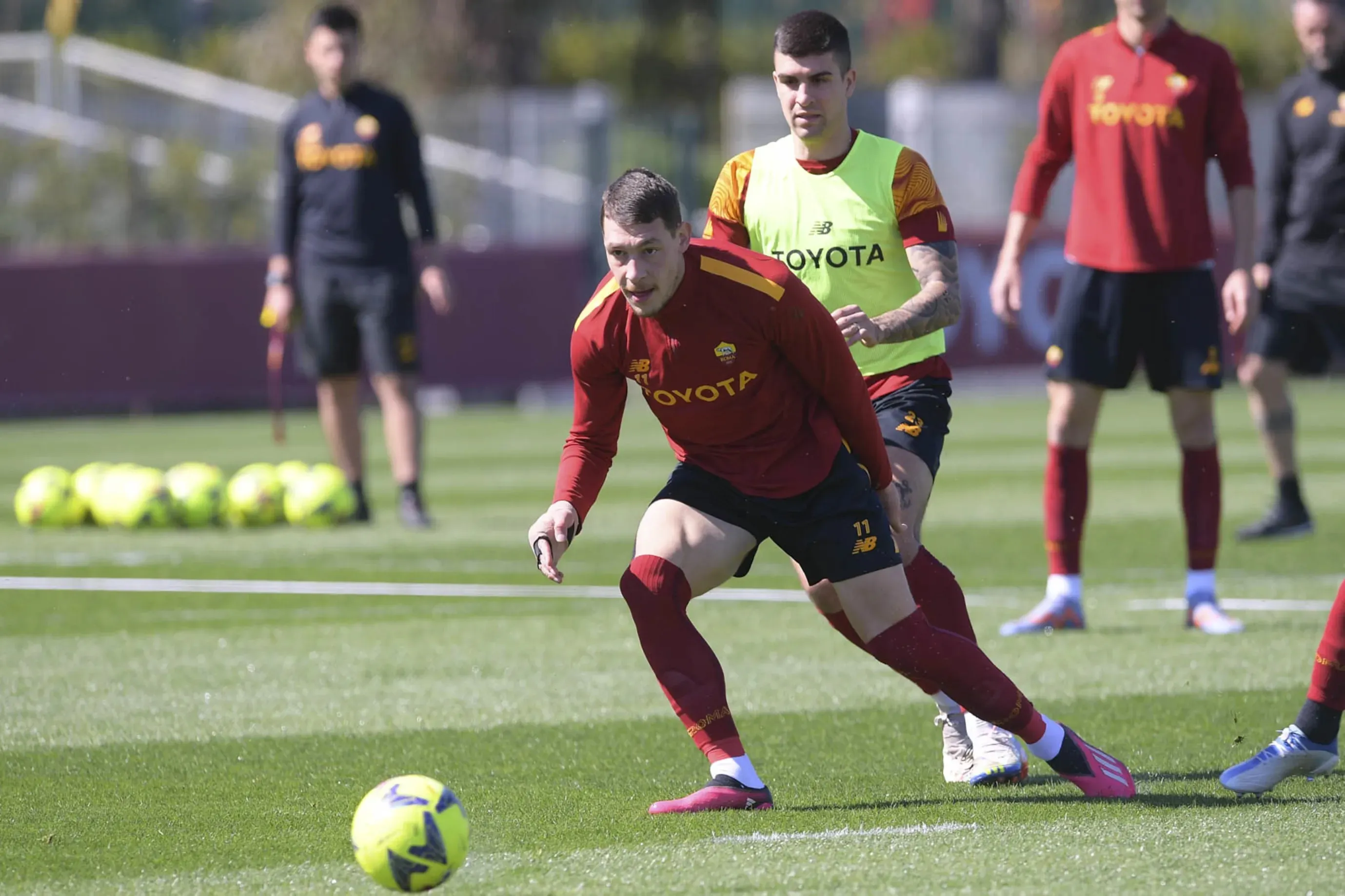 belotti e mancini allenamento