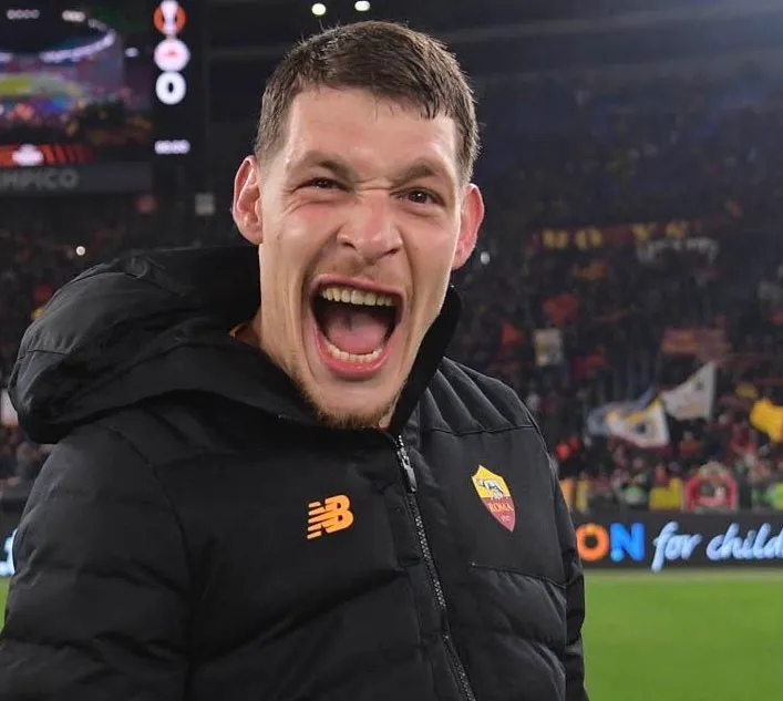 belotti esultanza roma salisburgo