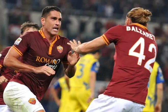 borriello festeggia gol chievo