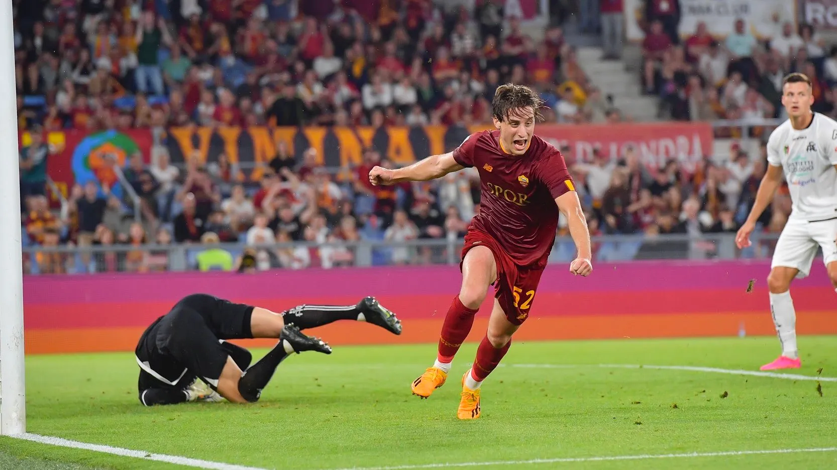 bove esultanza roma spezia